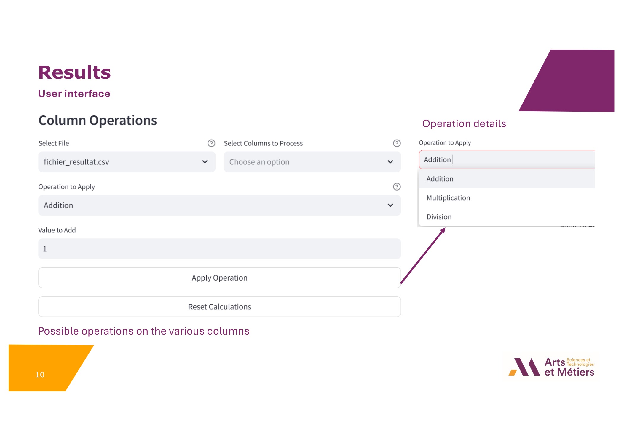Graph Configuration Interface